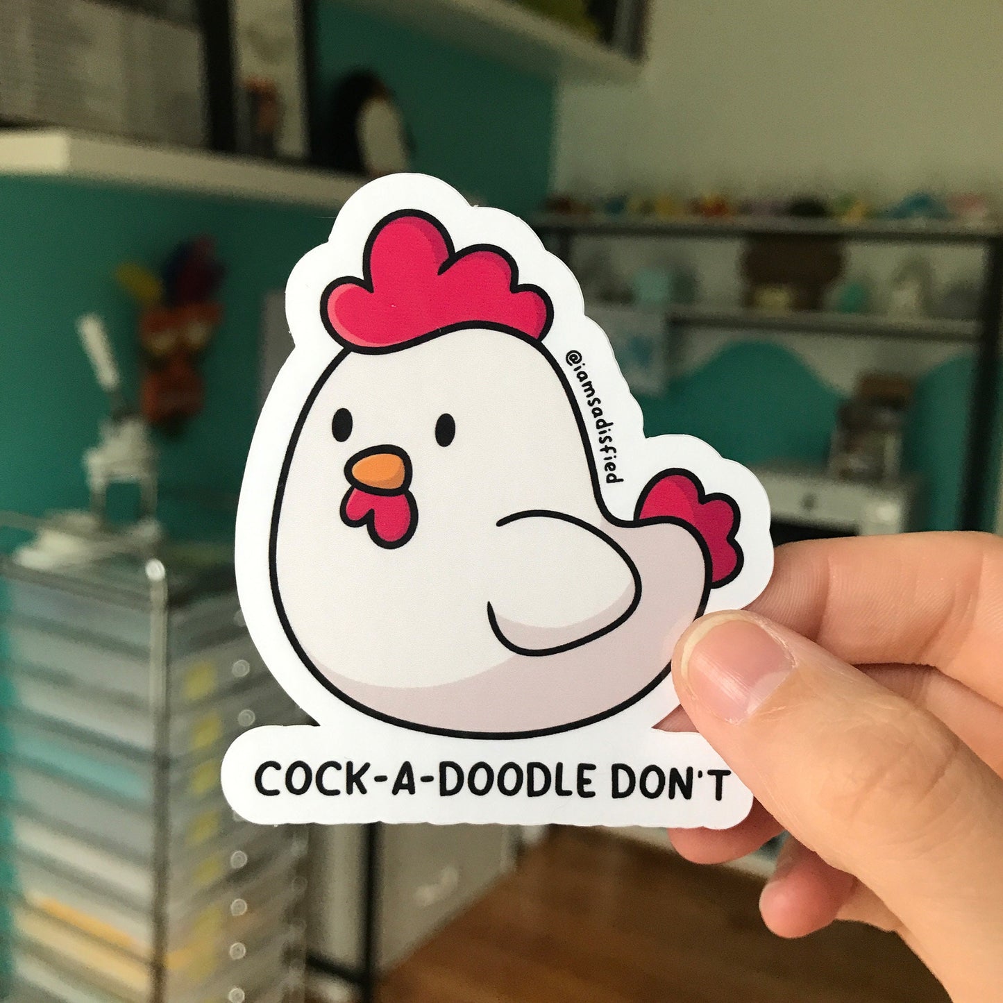 Cock-a-Doodle Don't Sticker