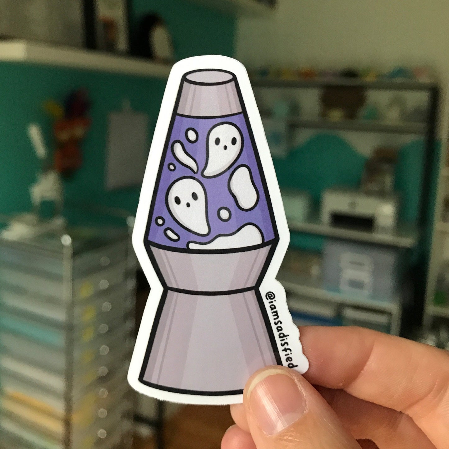 Ghosty Lava Lamp Sticker