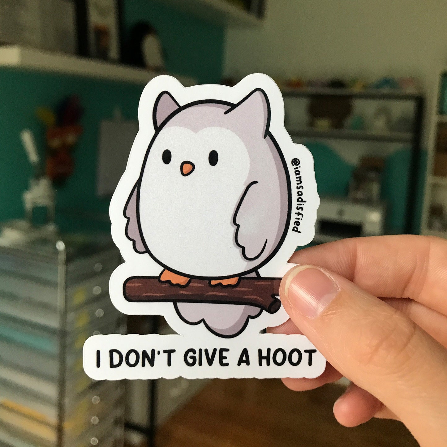 I Don't Give a Hoot Sticker