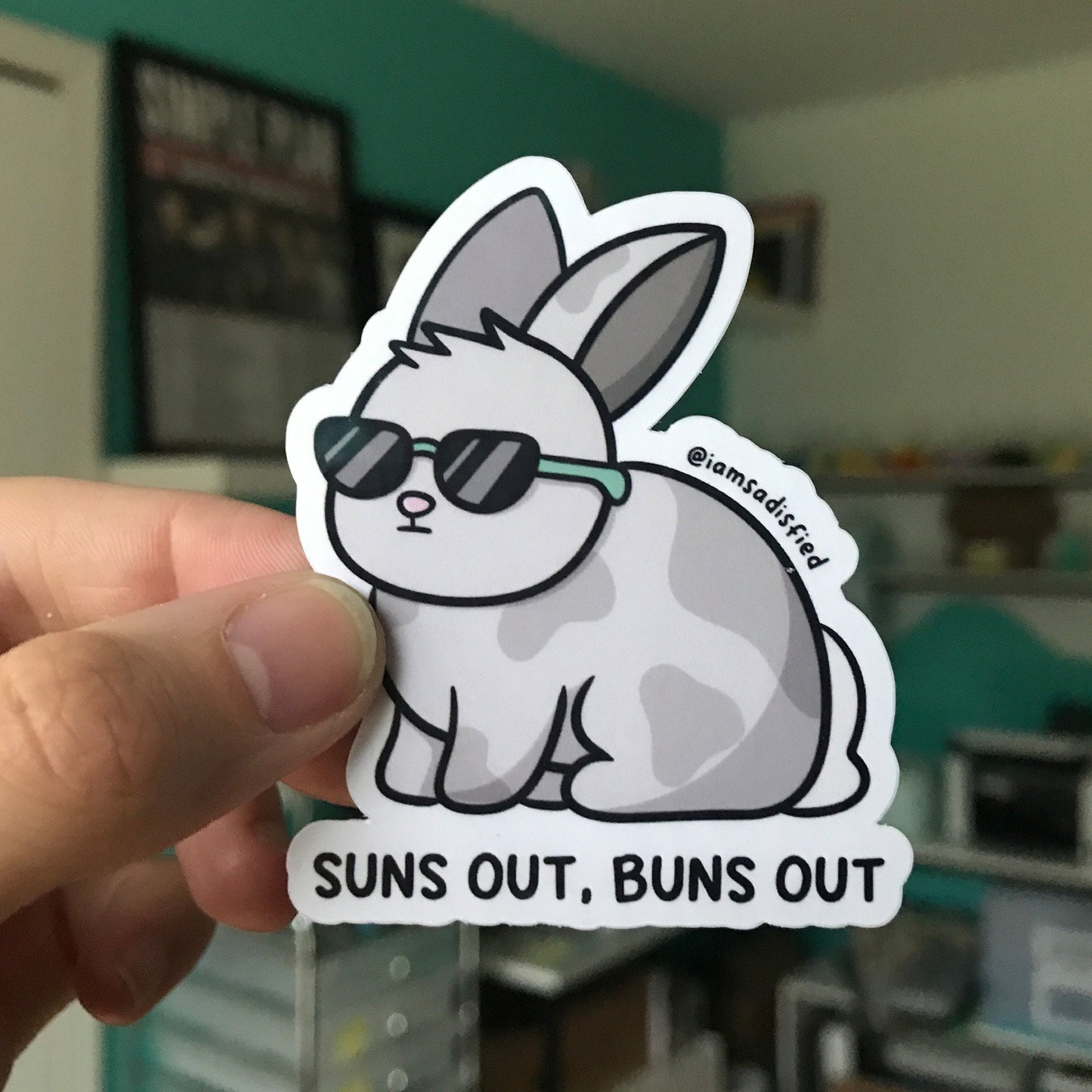 Suns Out Buns Out Bunny Sticker