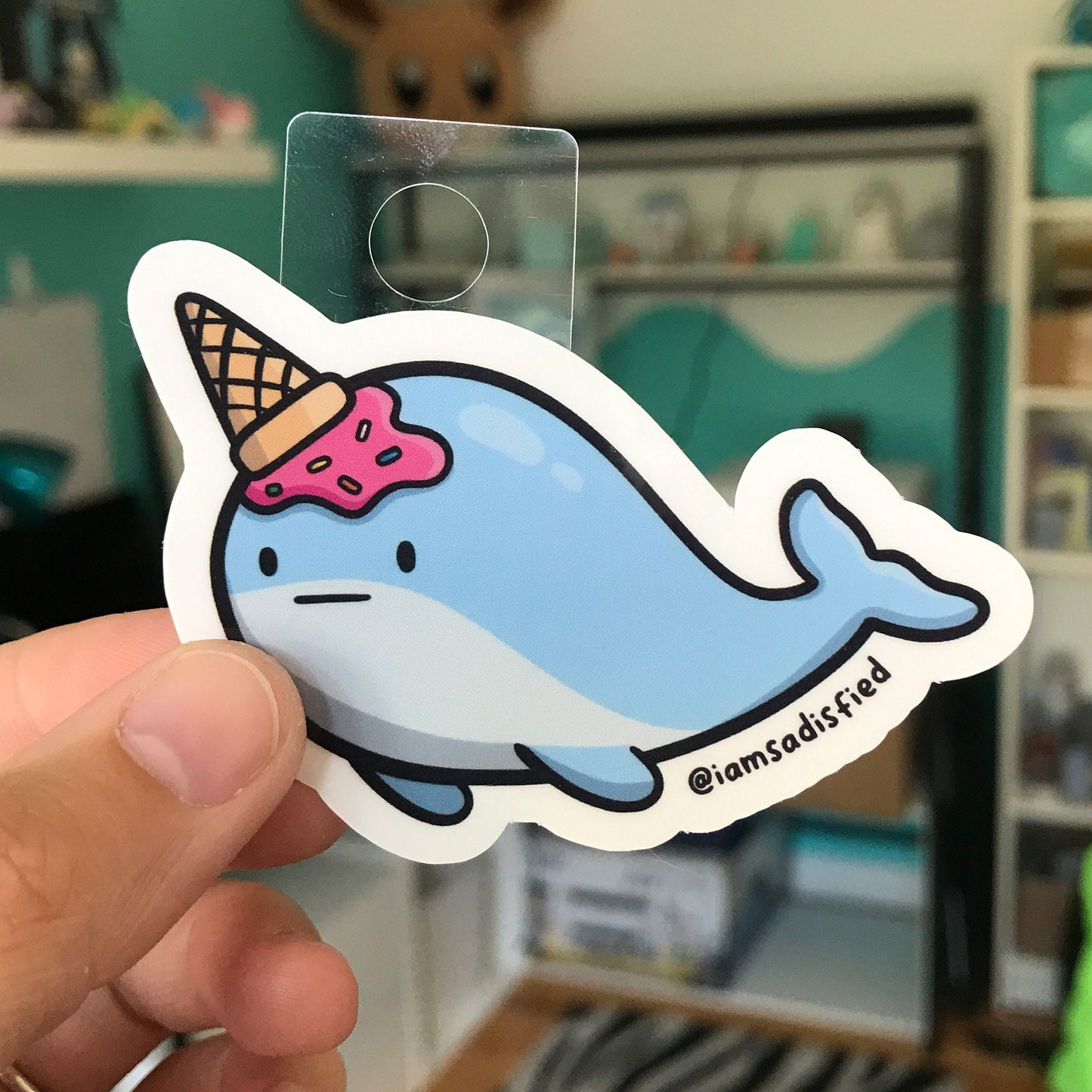 Ice Cream Narwhal Sticker