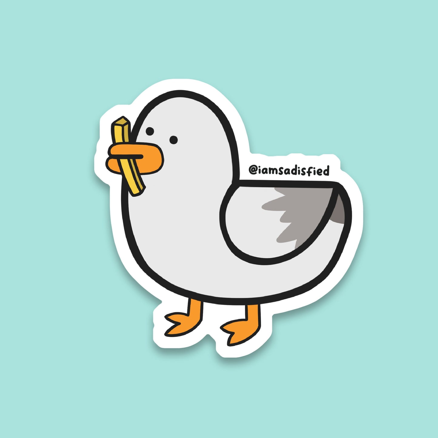 Seagull Fry to Go Sticker