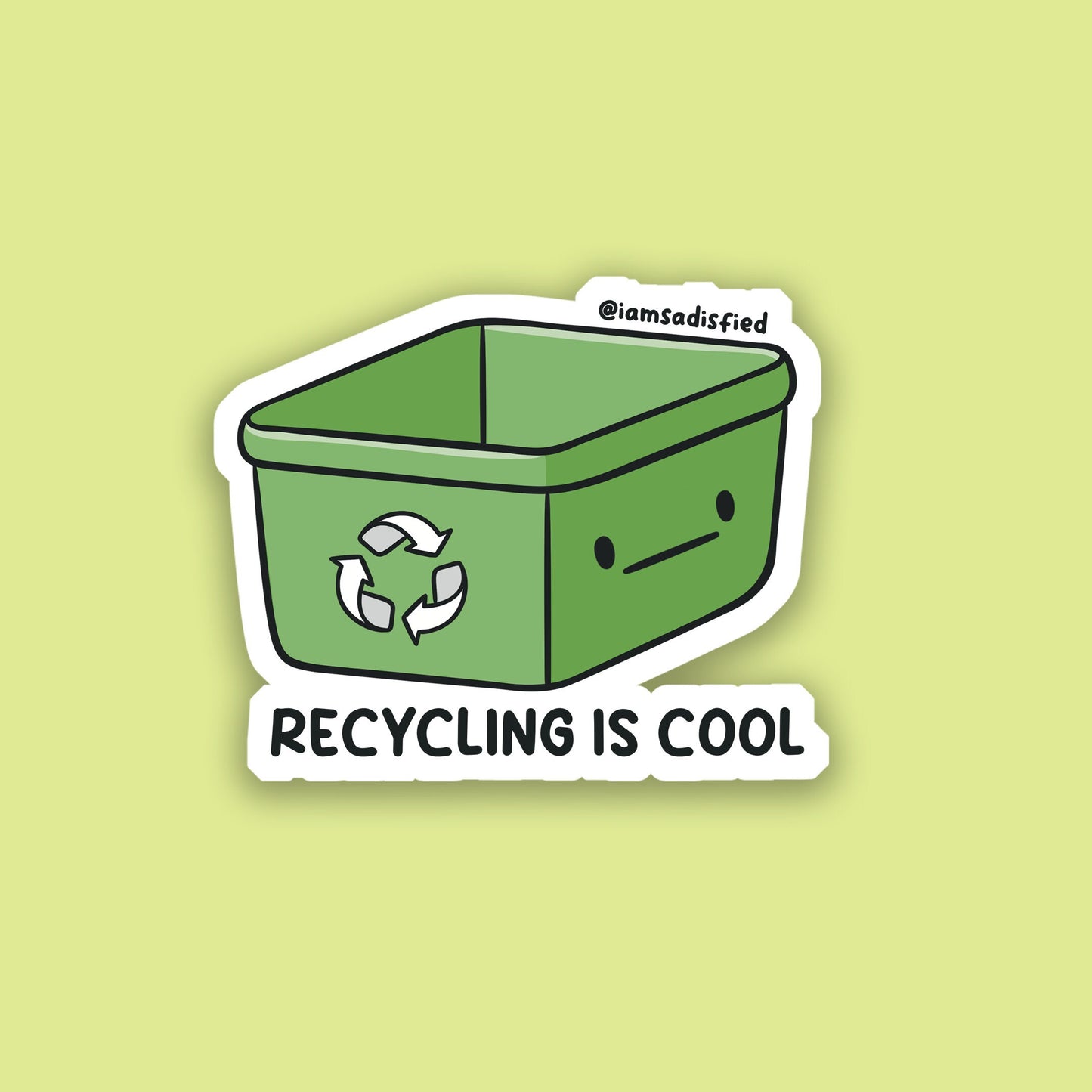 Recycling Is Cool Sticker