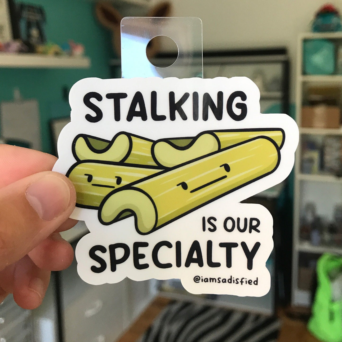 Stalking Is Our Specialty Celery Sticker