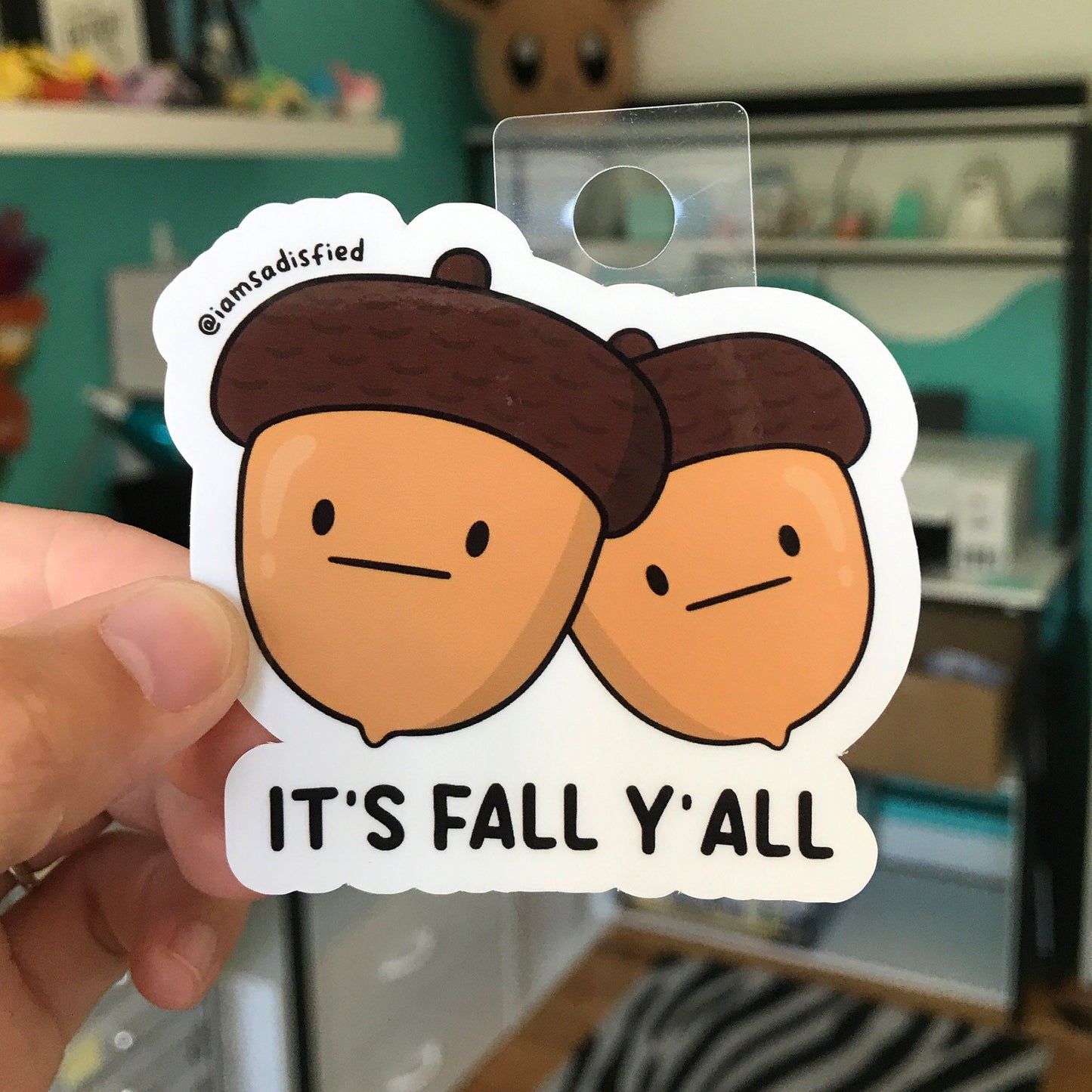 It's Fall Y'all Acorn Sticker