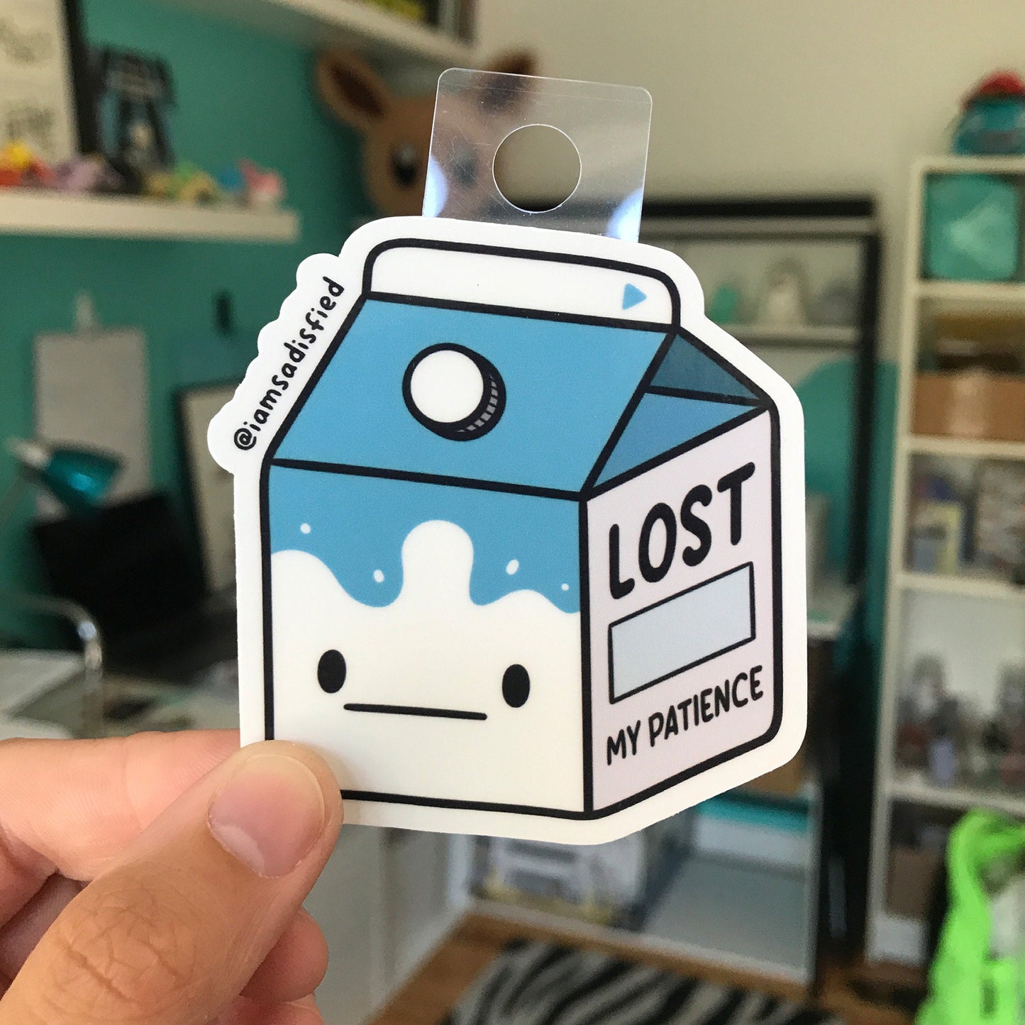 Lost My Patience Milk Carton Sticker