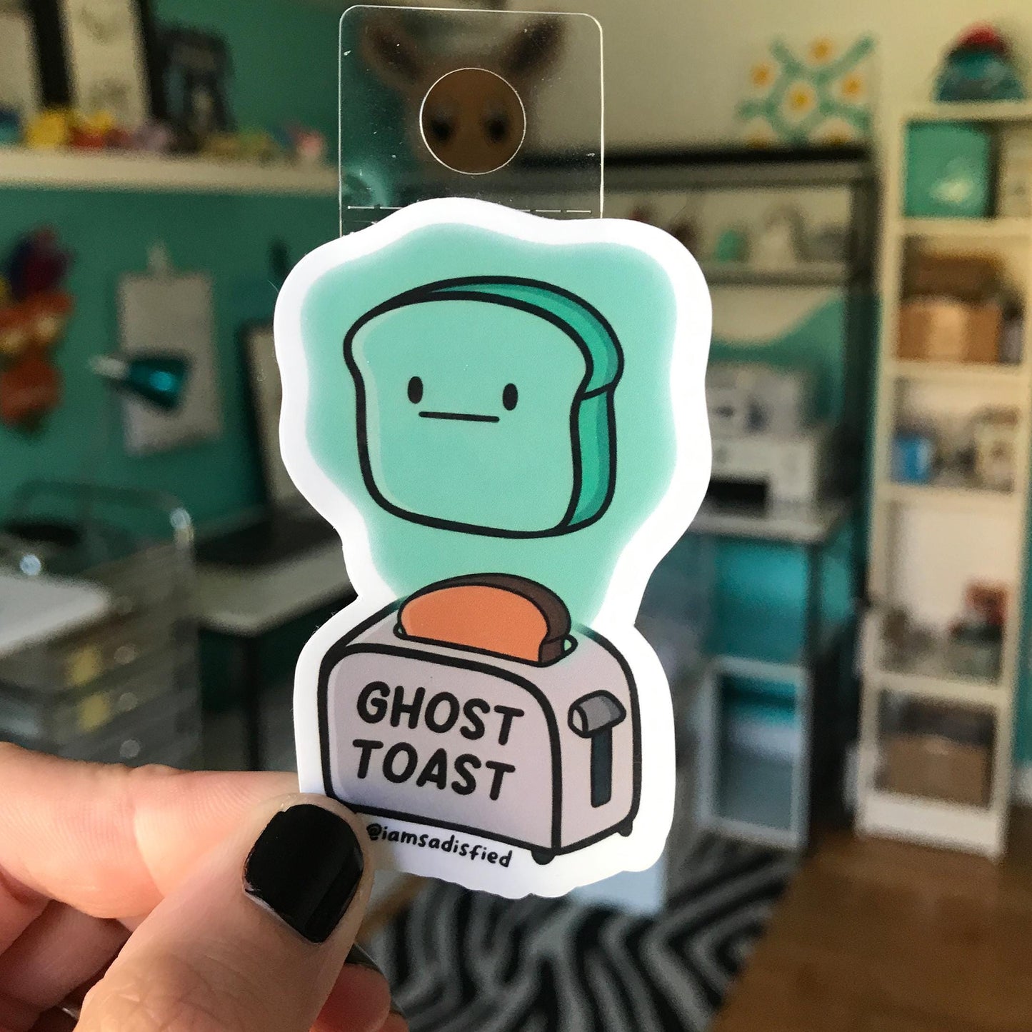 Ghost Toast Sticker