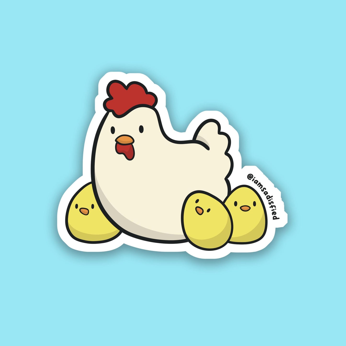 Chicken Family Sticker