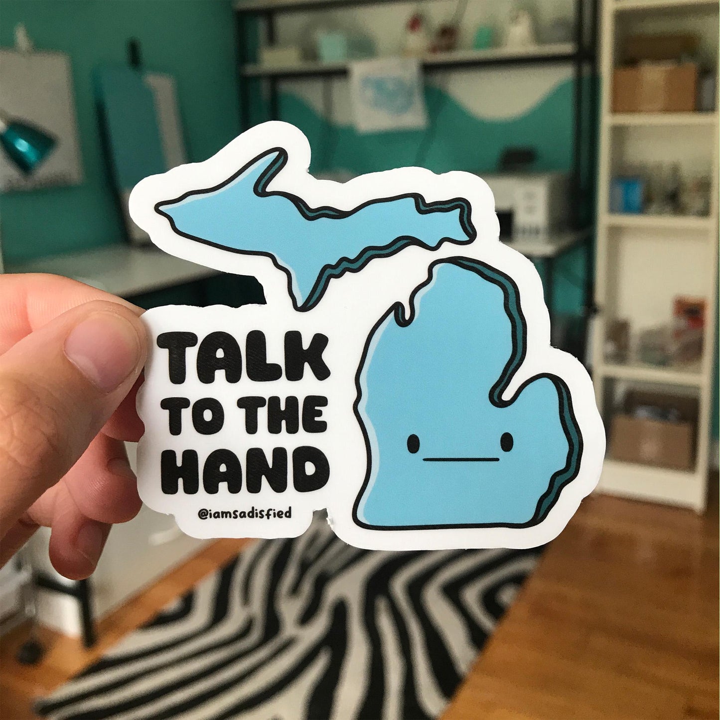 Talk to the Hand Sticker