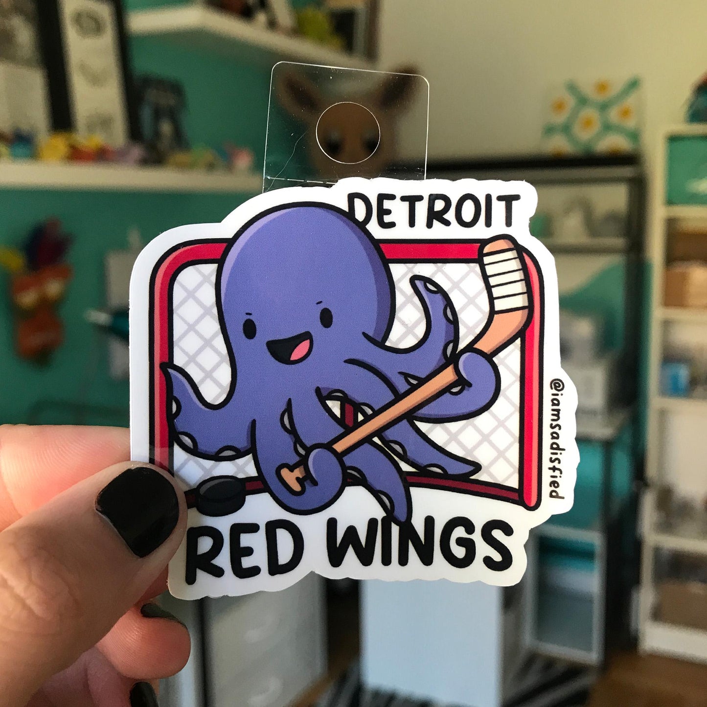 Michigan Hockey Octopus Sticker