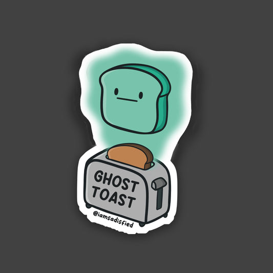 Ghost Toast Sticker