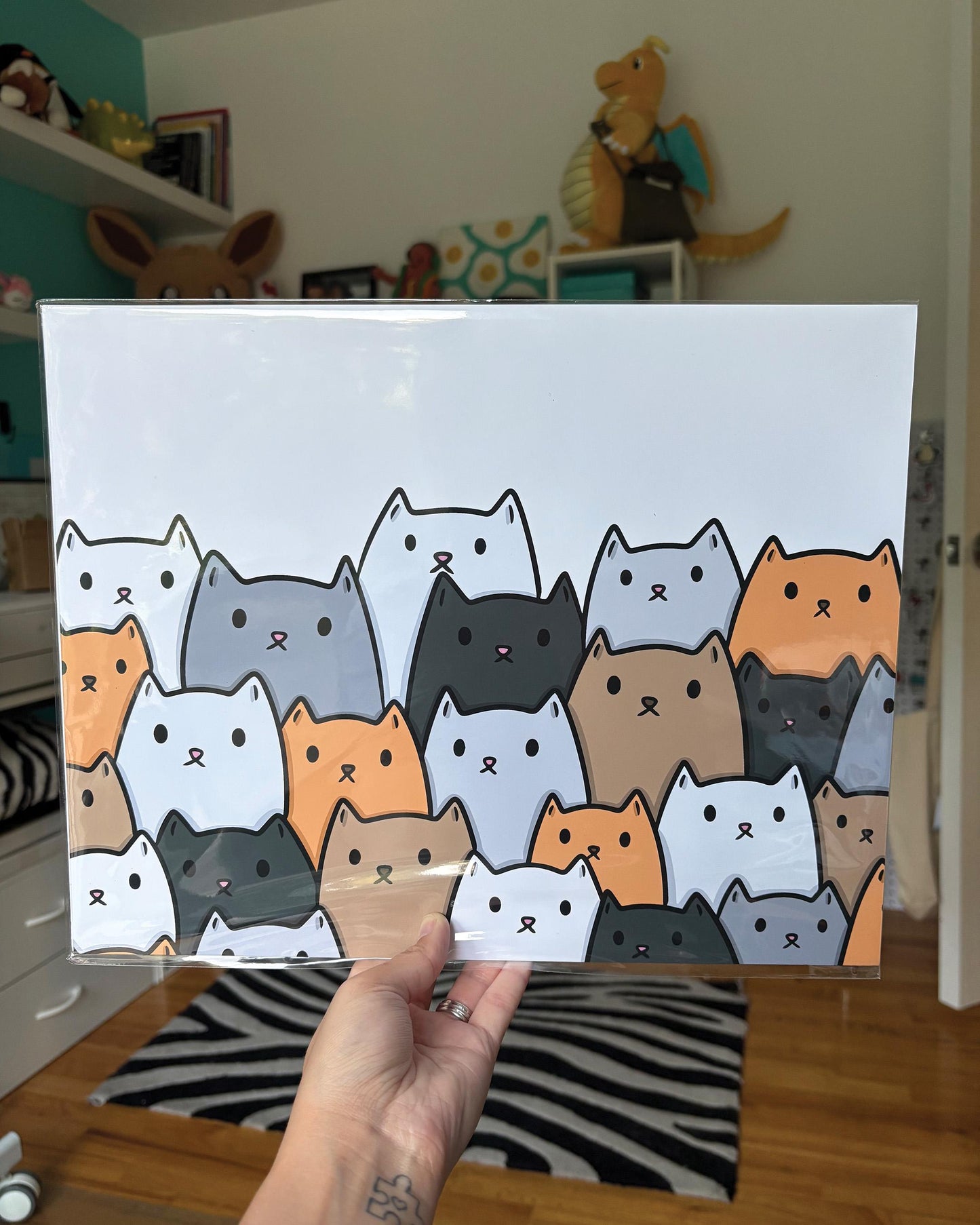 Cats All Over 11x14 Print
