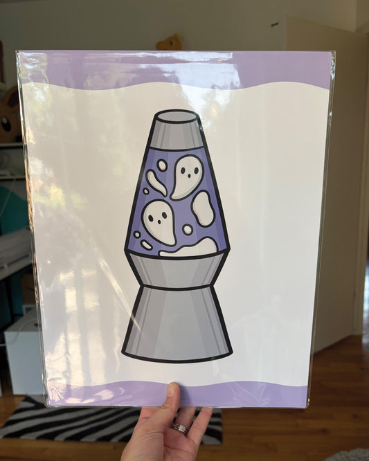 Ghost Lava Lamp 11x14 Print