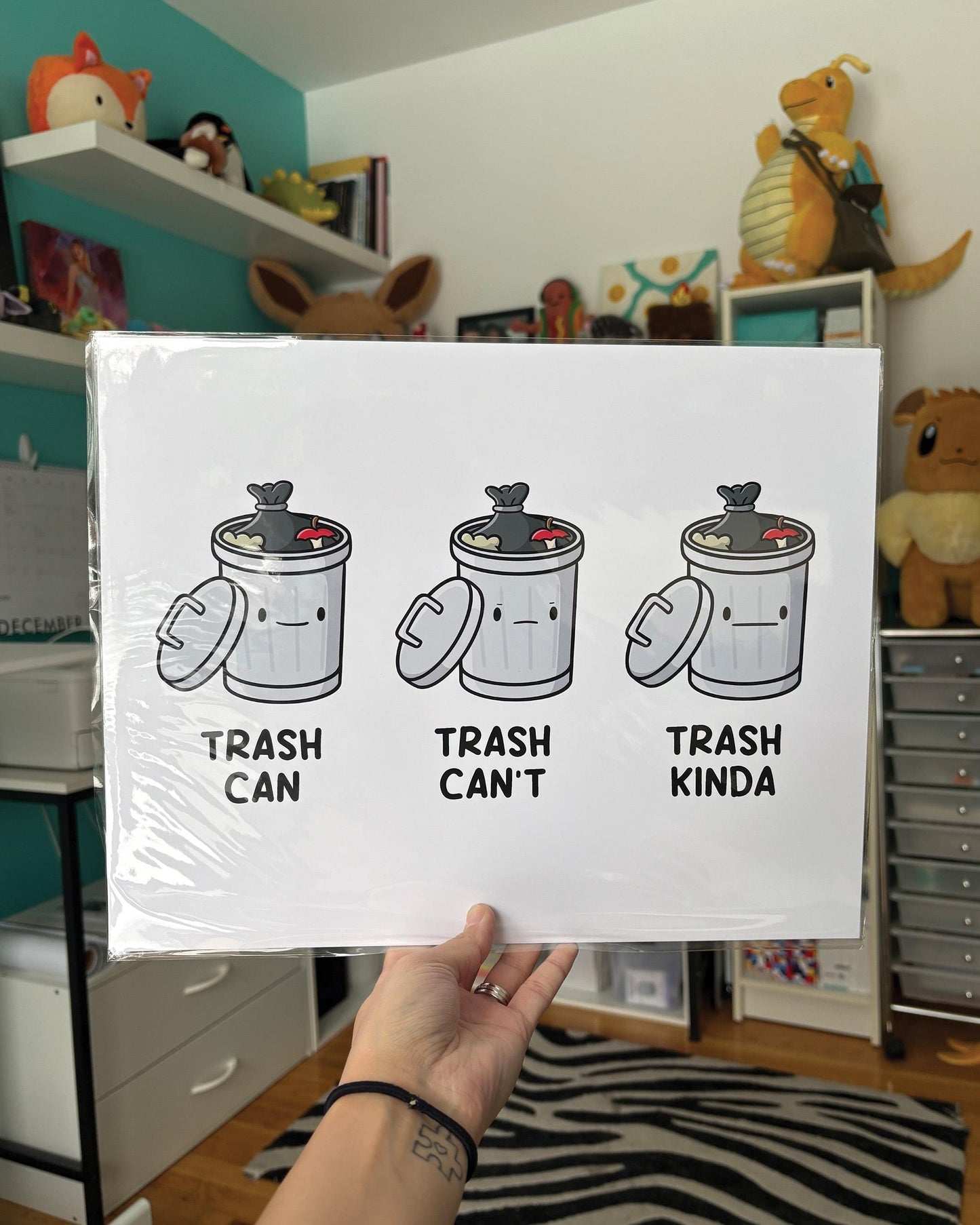 Trash Can, Trash Can't, Trash Kinda 11x14 Print