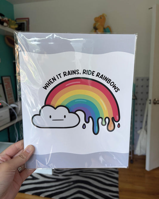 Ride Rainbows 8x10 Print