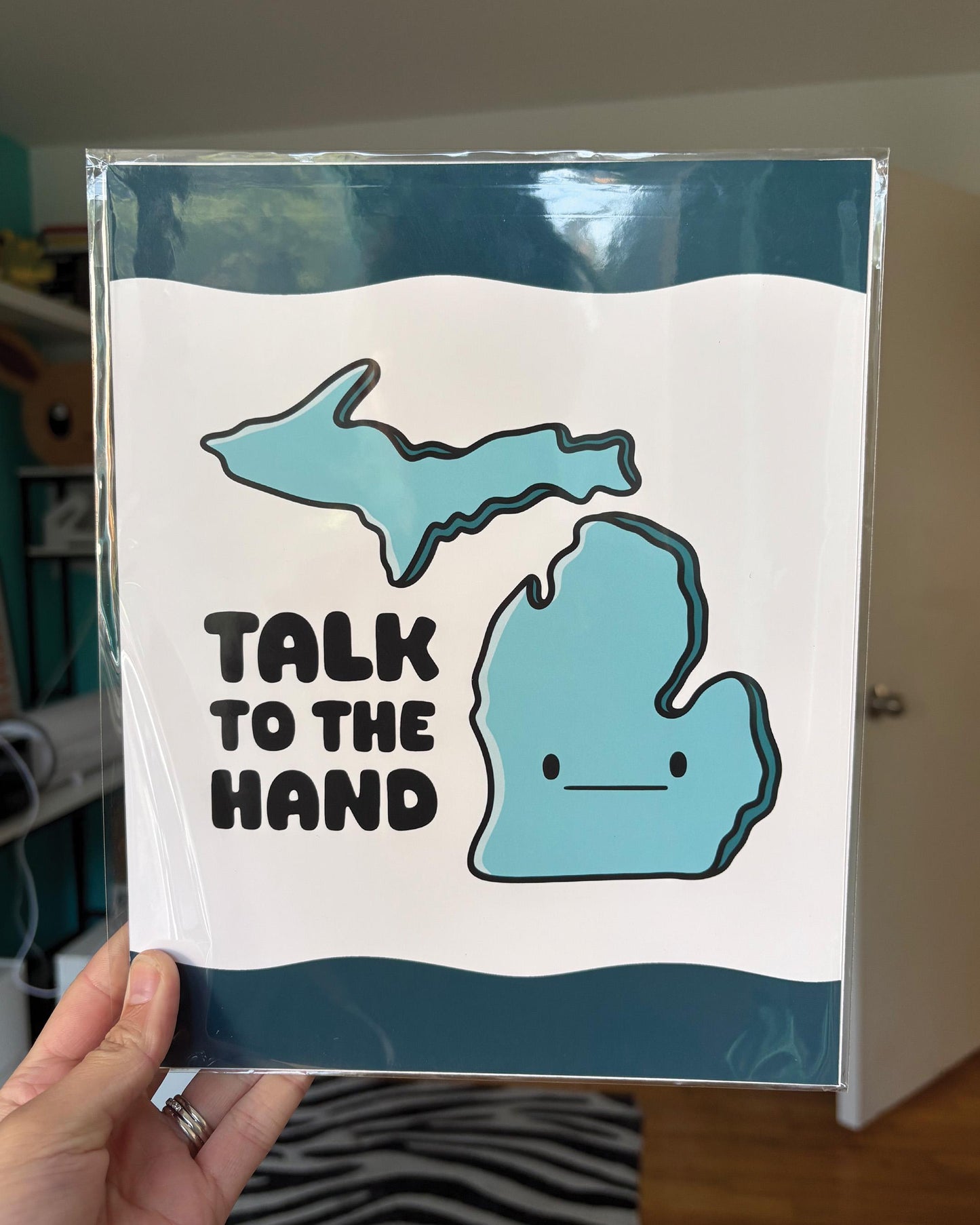 Talk to the Hand 8x10 Print
