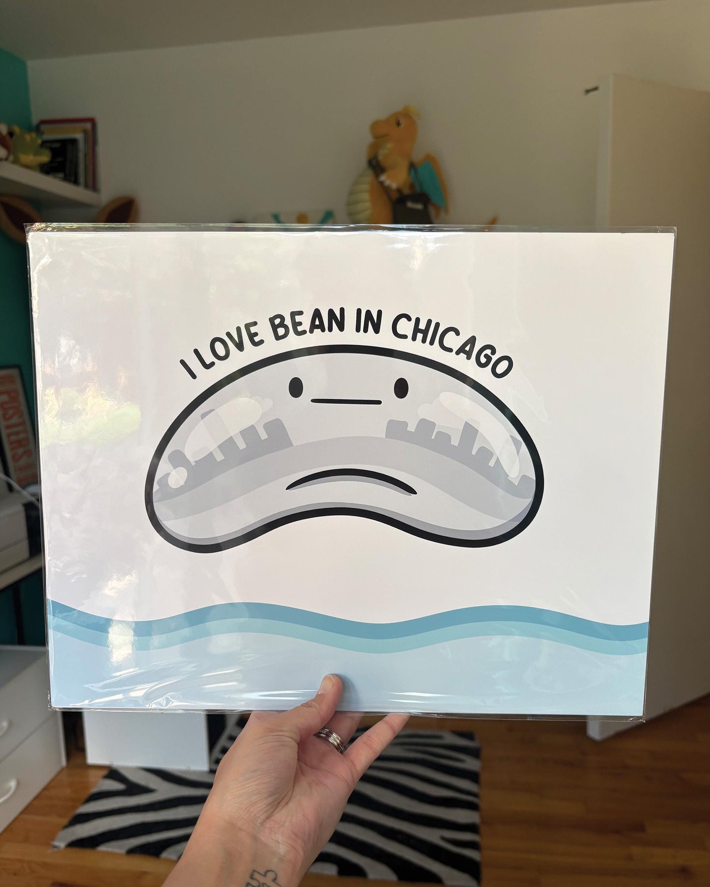 I Love Bean In Chicago 11x14 Print