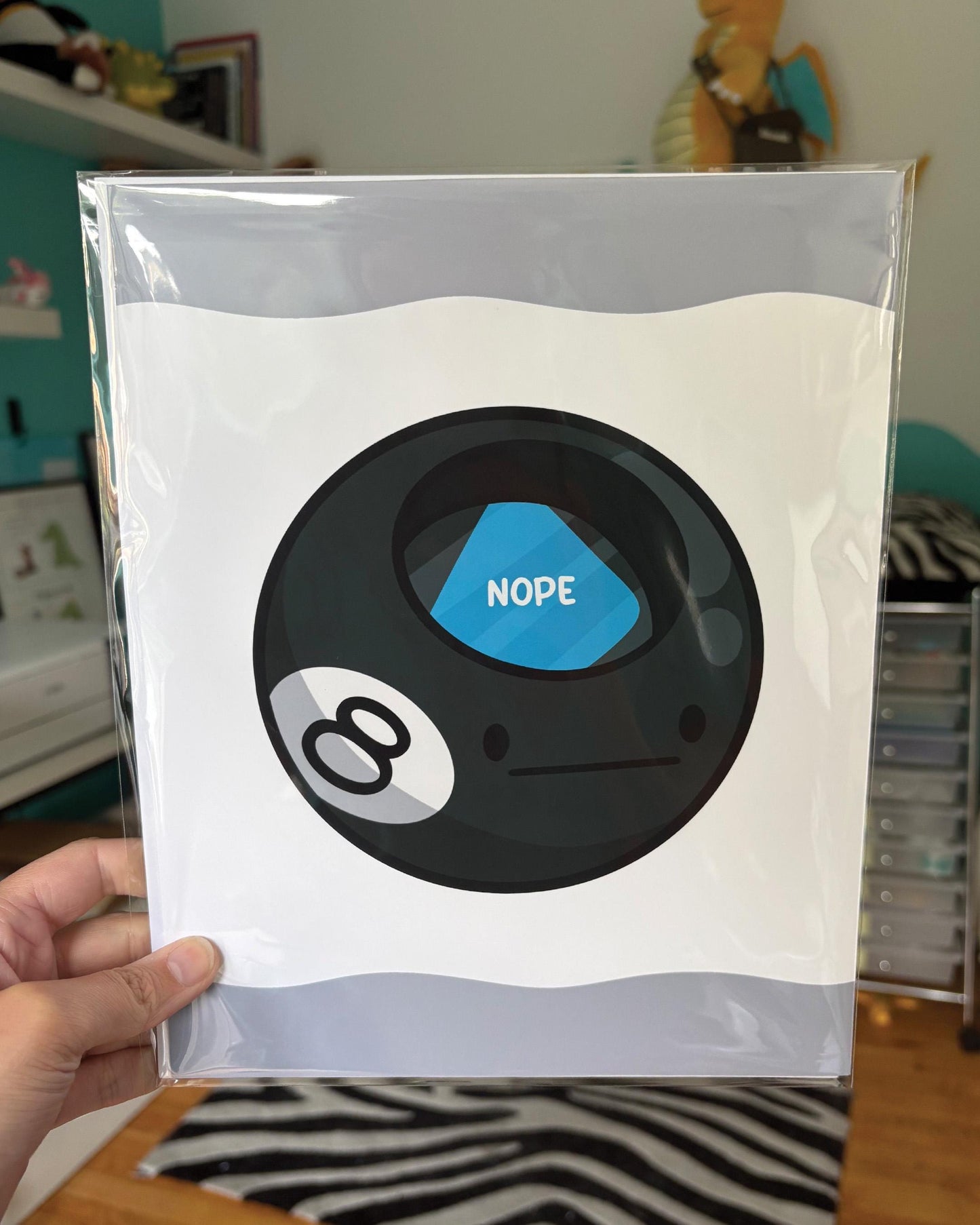 Nope Eight Ball 8x10 Print