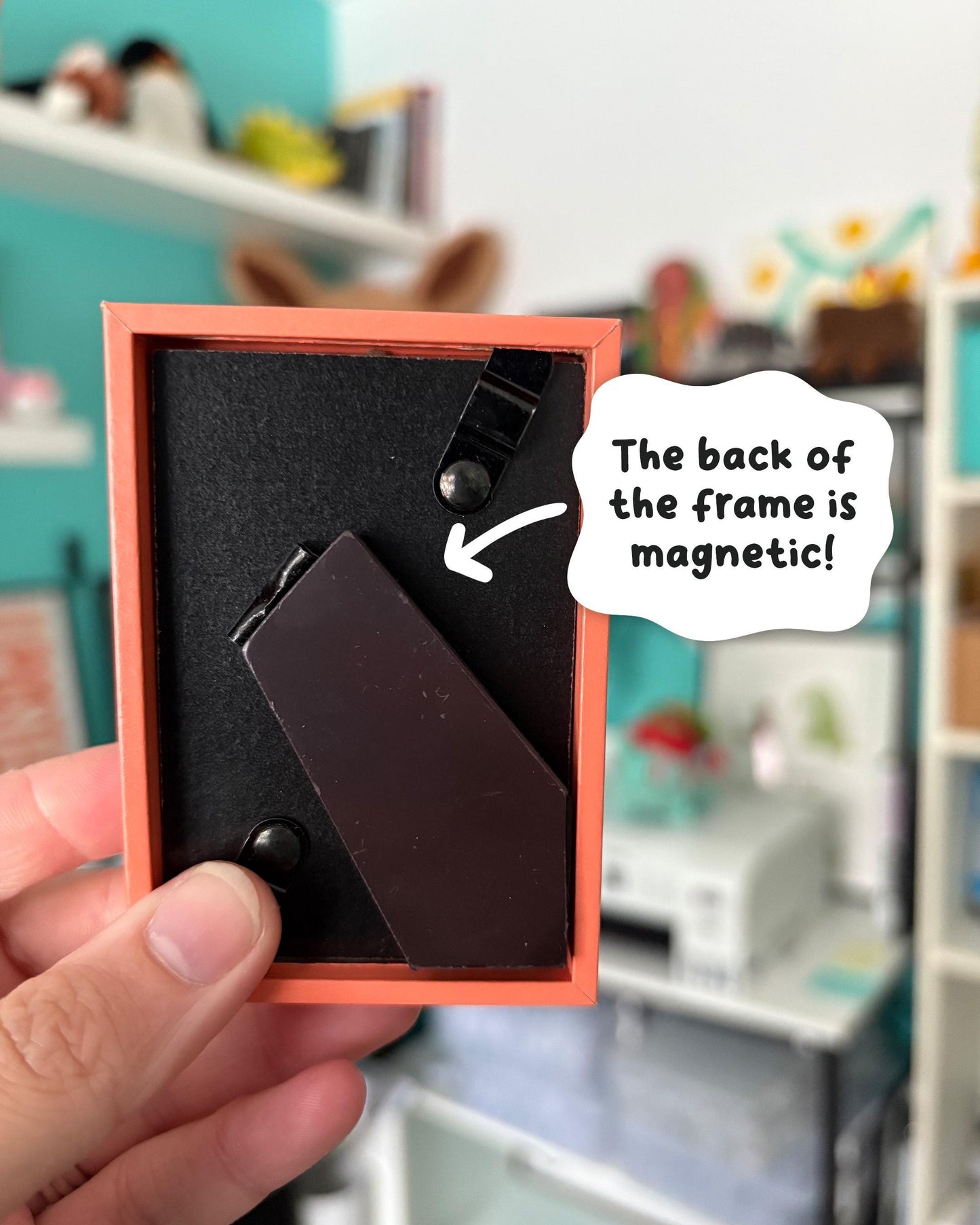 Push Up Popsicle 2x3 Print with Orange Magnetic Frame