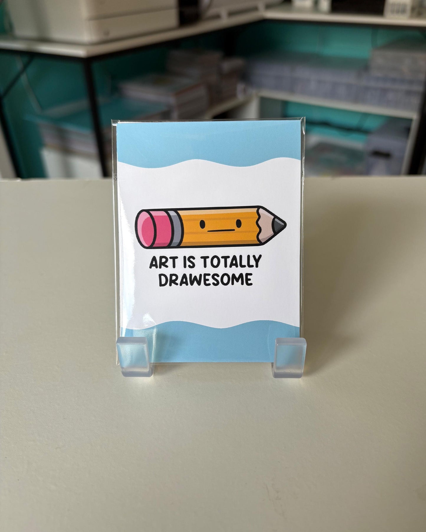 Art Is Totally Drawesome 3x4 Print