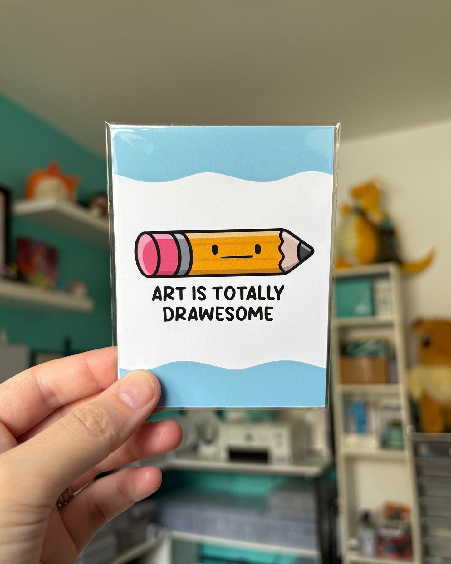 Art Is Totally Drawesome 3x4 Print