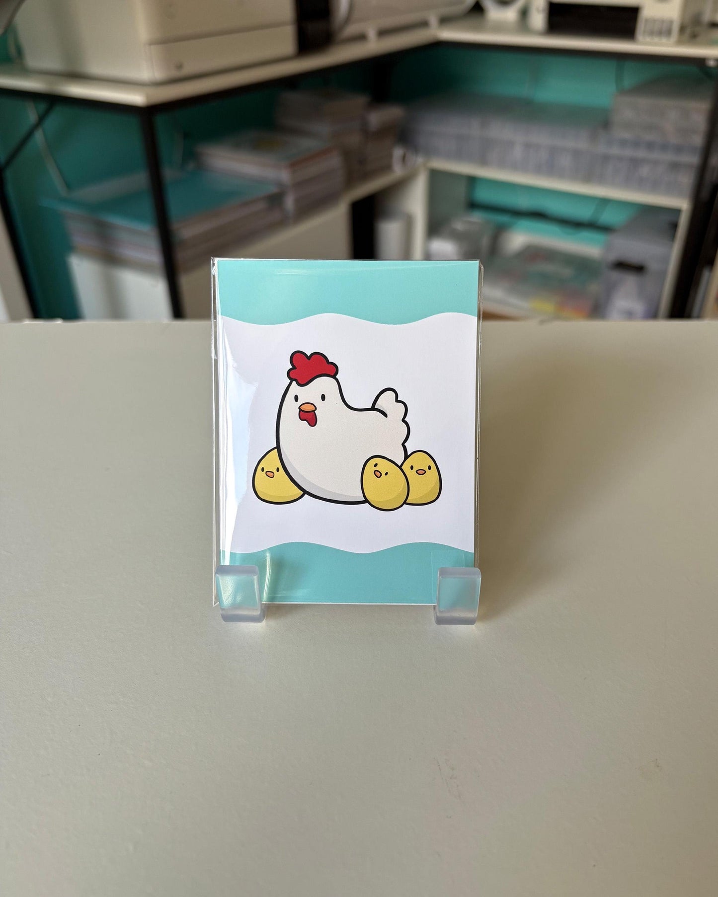 Chicken Family 3x4 Print