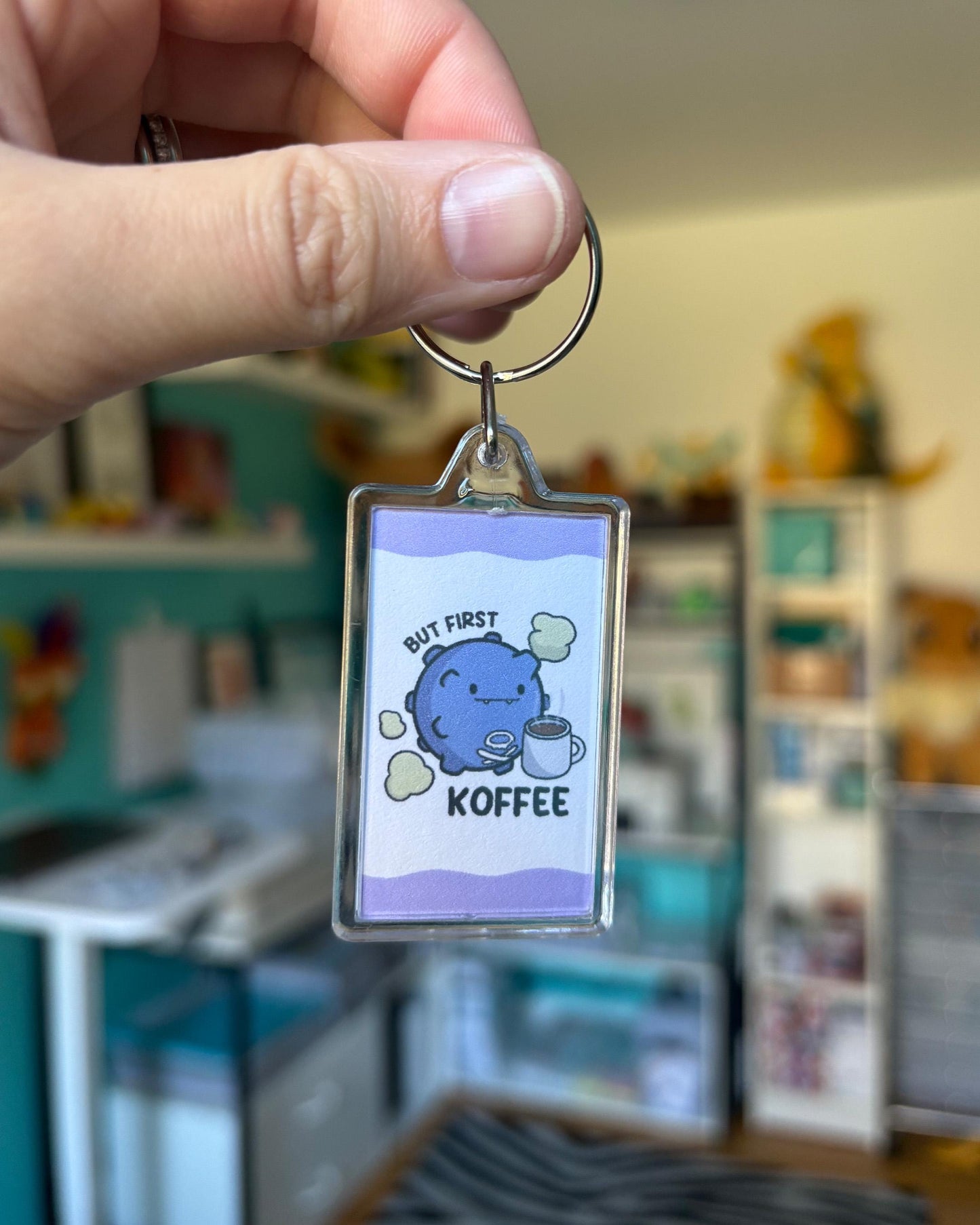 But First Koffee Keychain