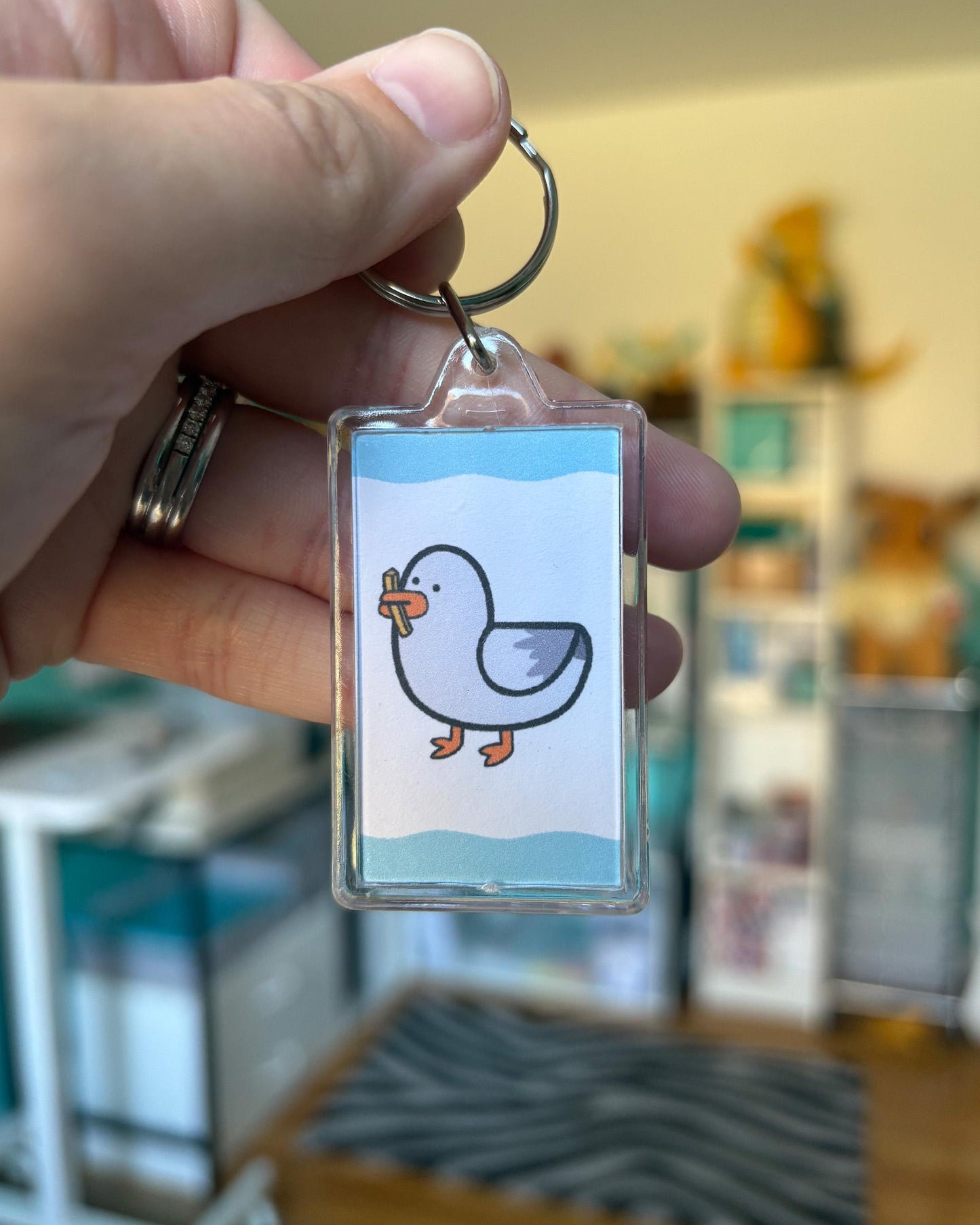 Seagull Fry to Go Keychain