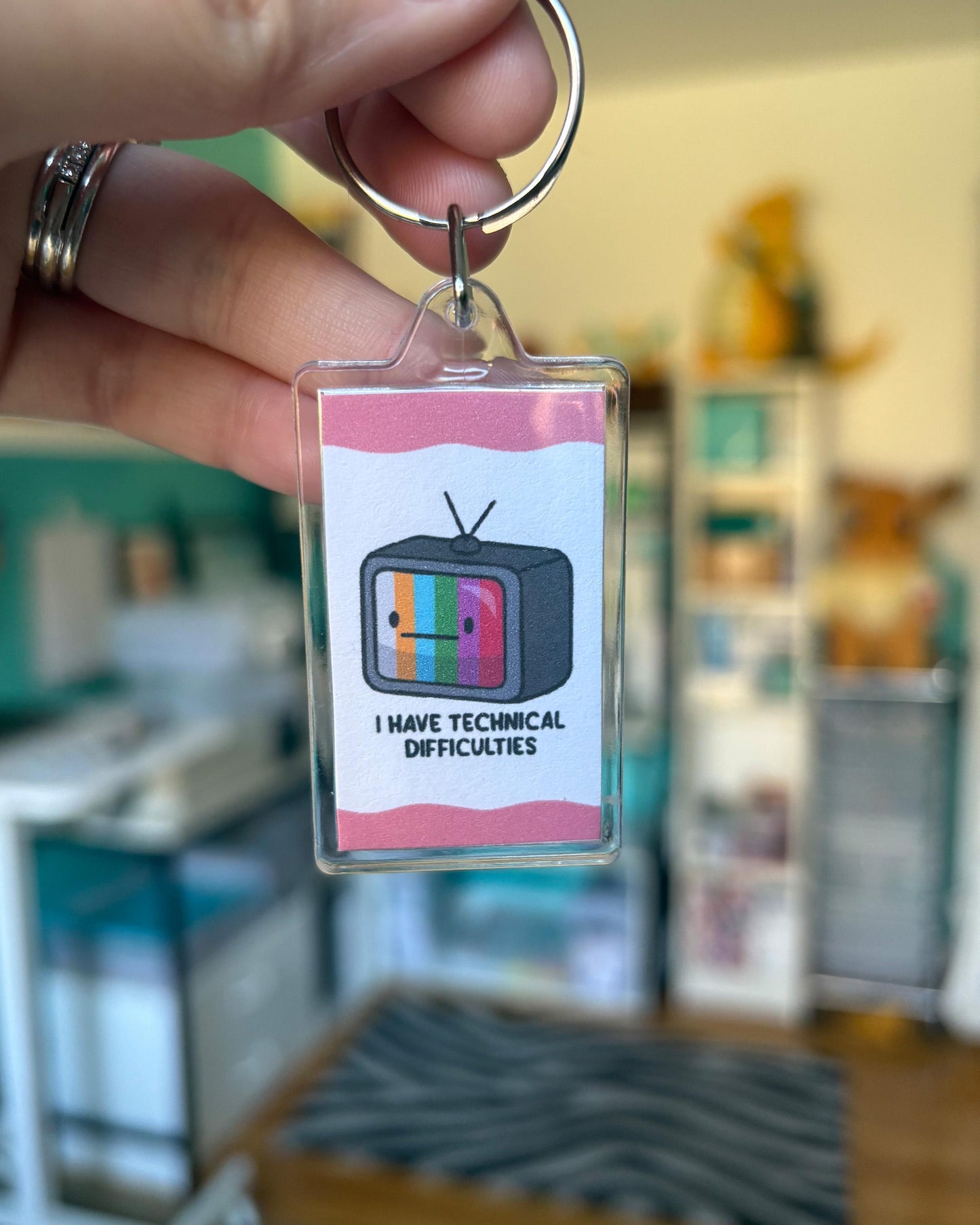 Technical Difficulties Keychain