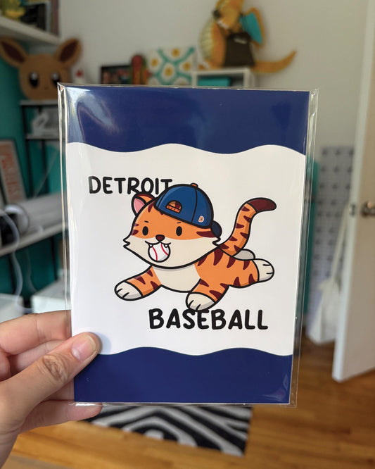 Michigan Baseball 5x7 Print