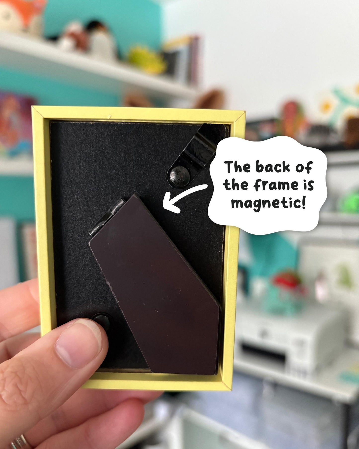 Push Up Popsicle 2x3 Print with Yellow Magnetic Frame