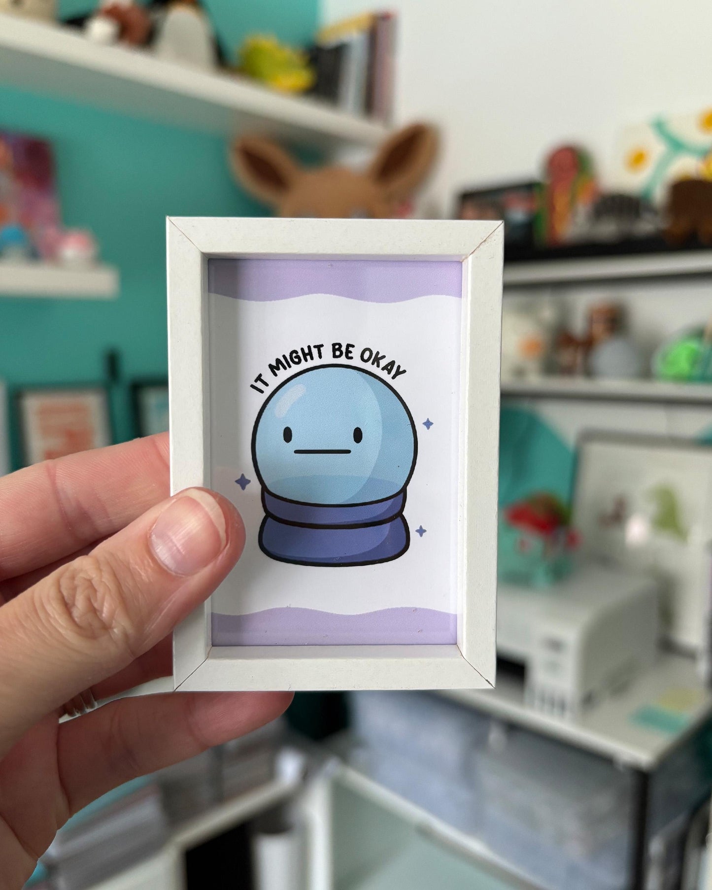 It Might Be Okay 2x3 Print with White Magnetic Frame