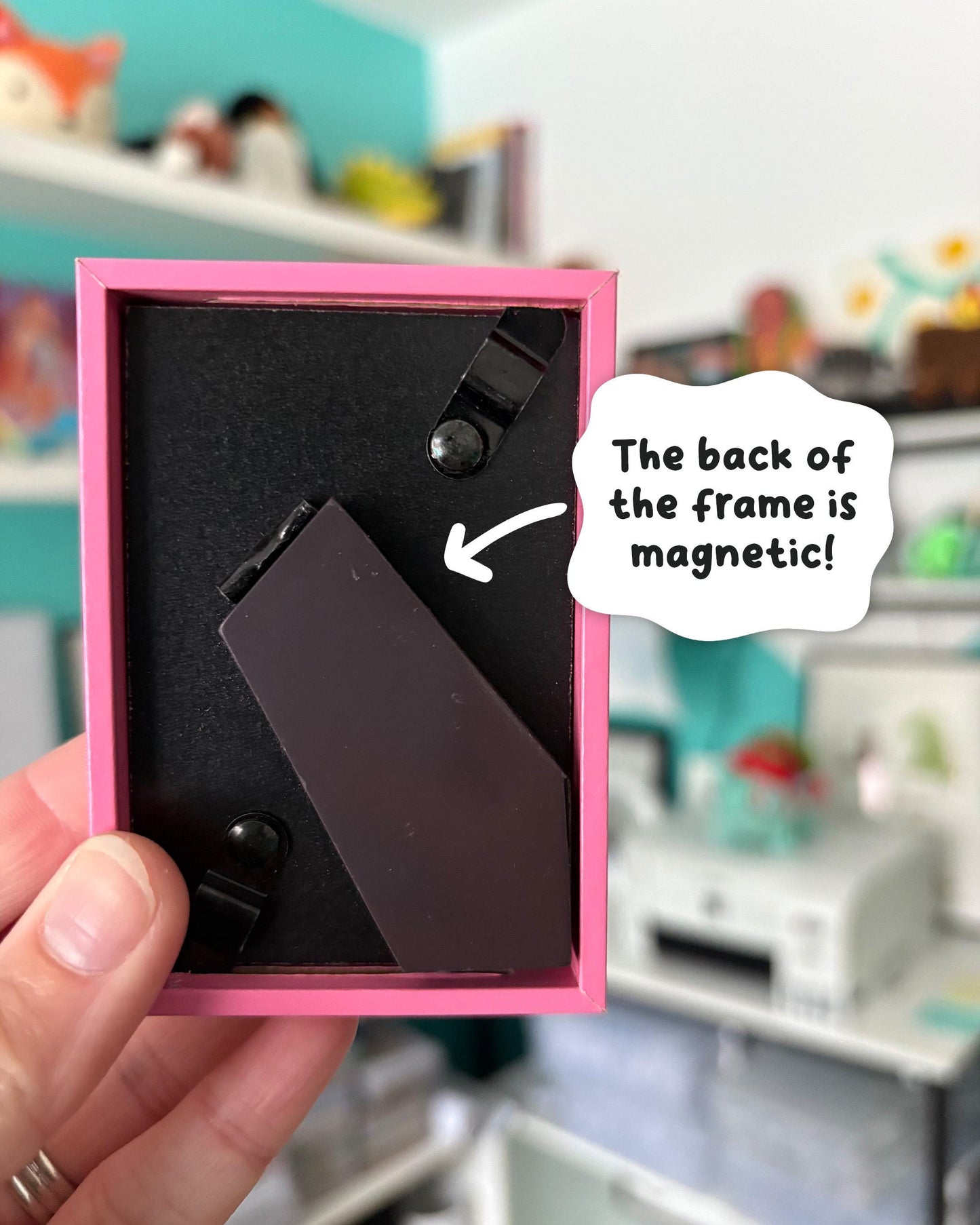 But First Koffee 2x3 Print with Pink Magnetic Frame