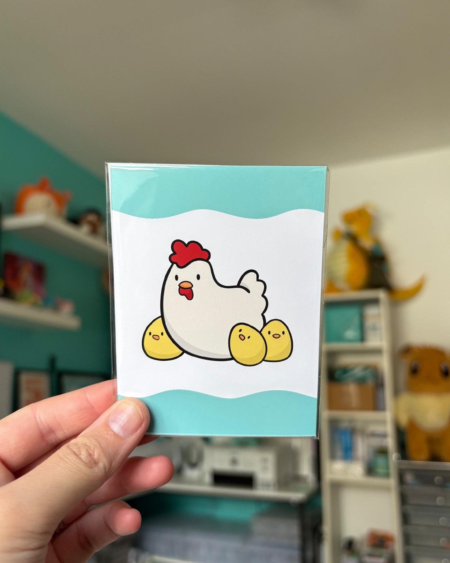 Chicken Family 3x4 Print
