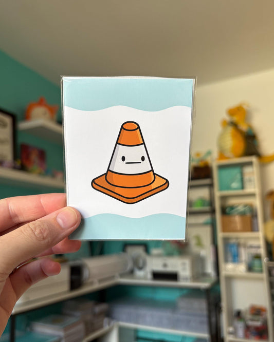 Traffic Cone 3x4 Print