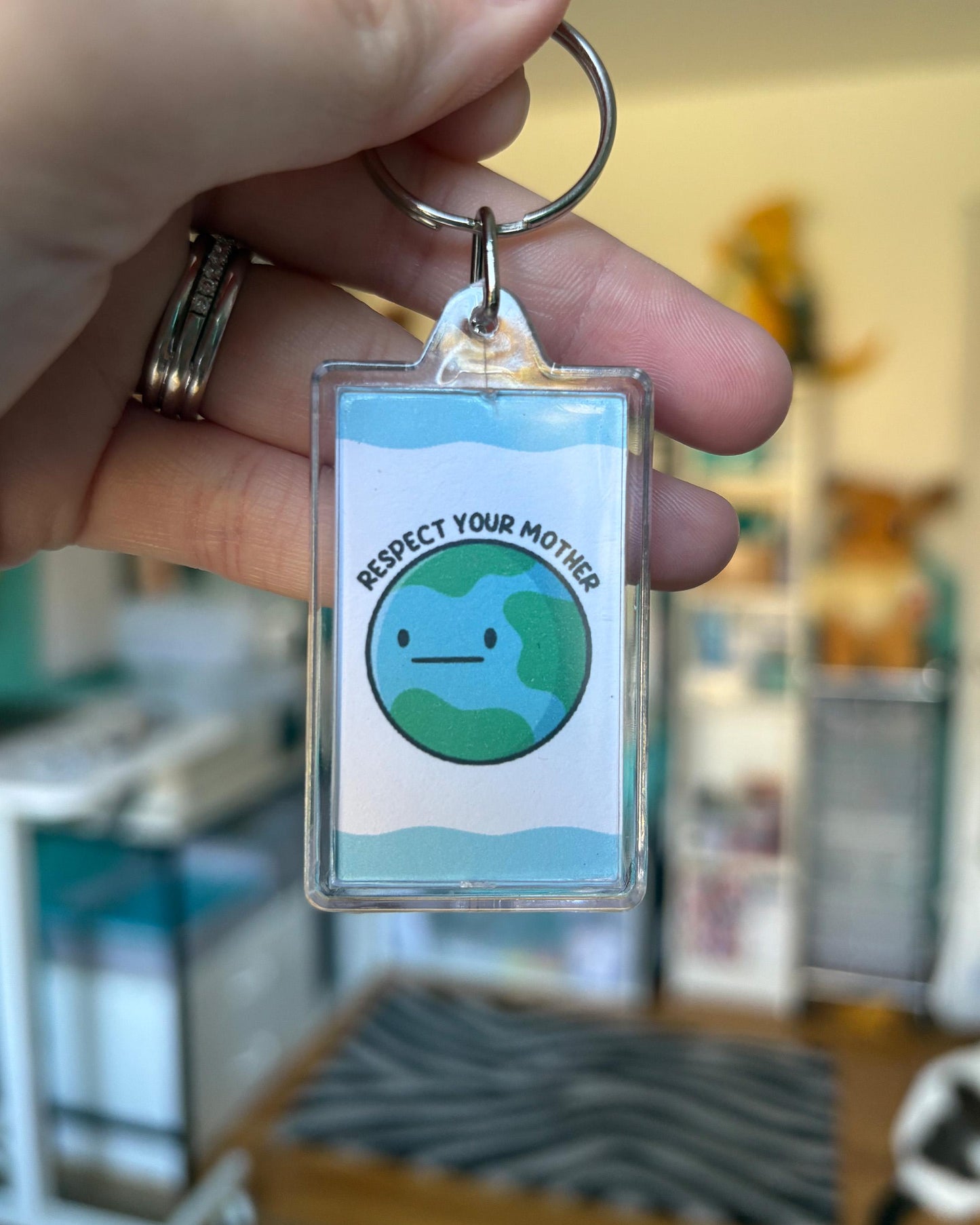 Respect Your Mother Keychain