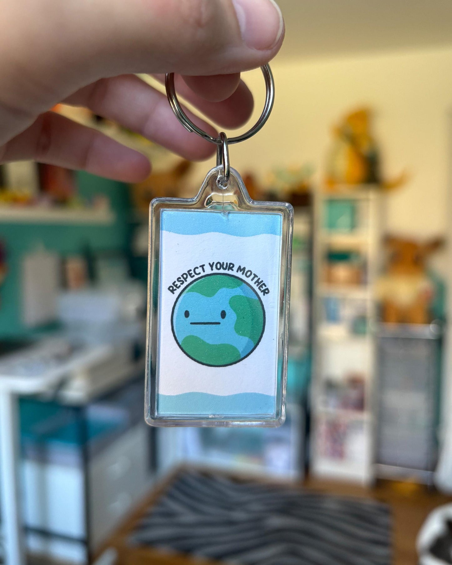 Respect Your Mother Keychain
