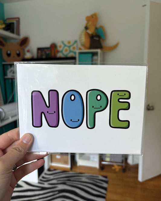 NOPE 5x7 Print