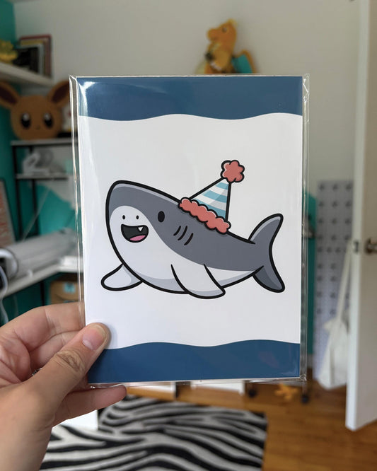 Party Shark 5x7 Print