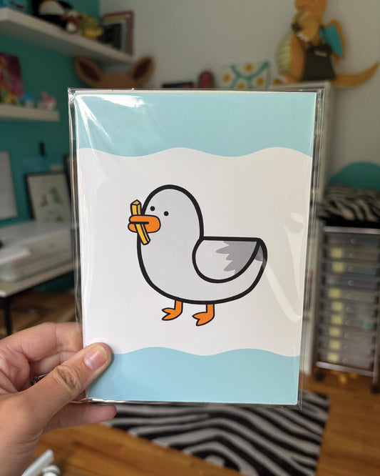 Seagull Fry to Go 5x7 Print
